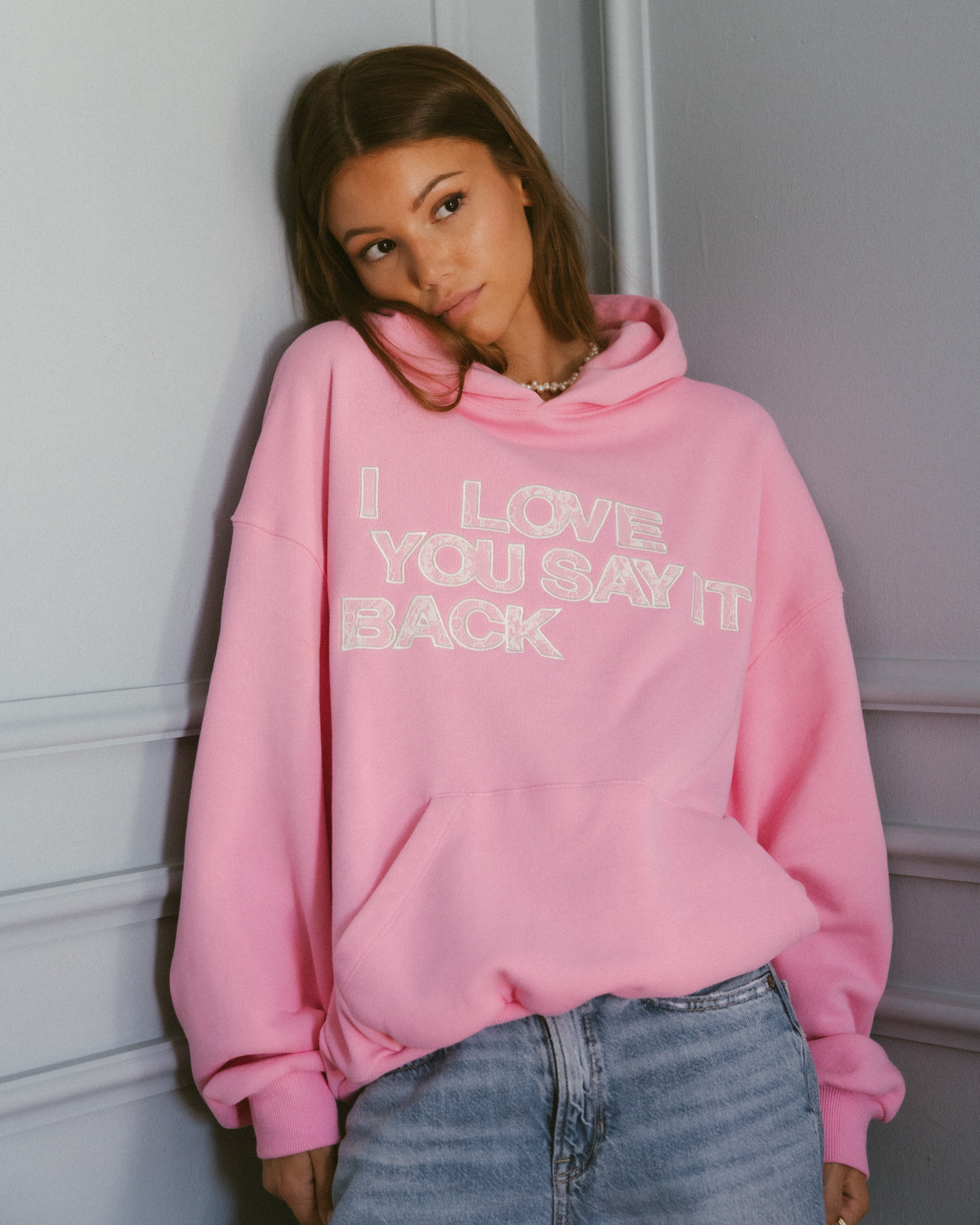 Ways to Say ILY Lace Hoodie