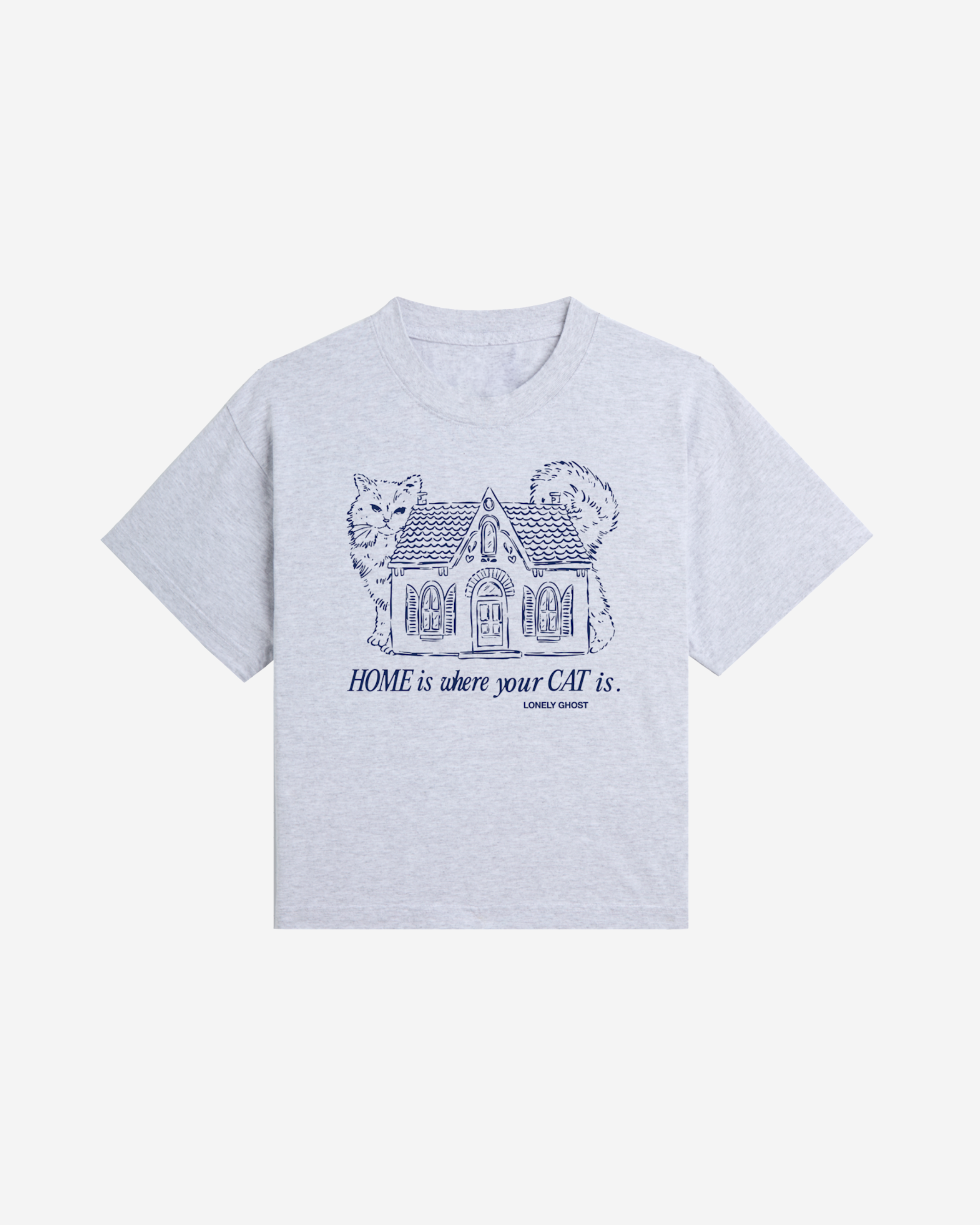 Home is Where Your Cat Is Boyfriend Baby Tee