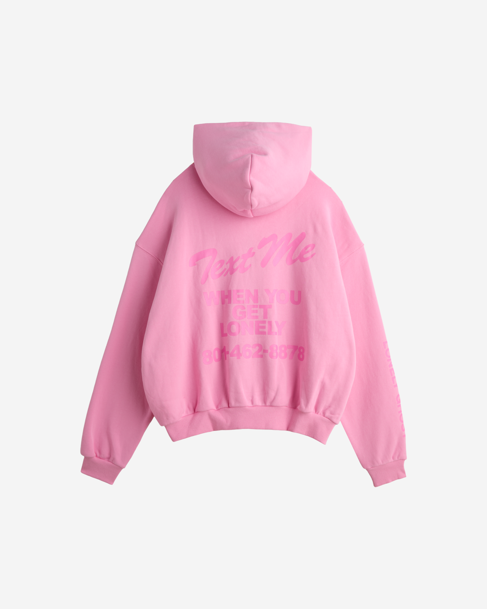 Text Me When You Get Lonely Zip Hoodie