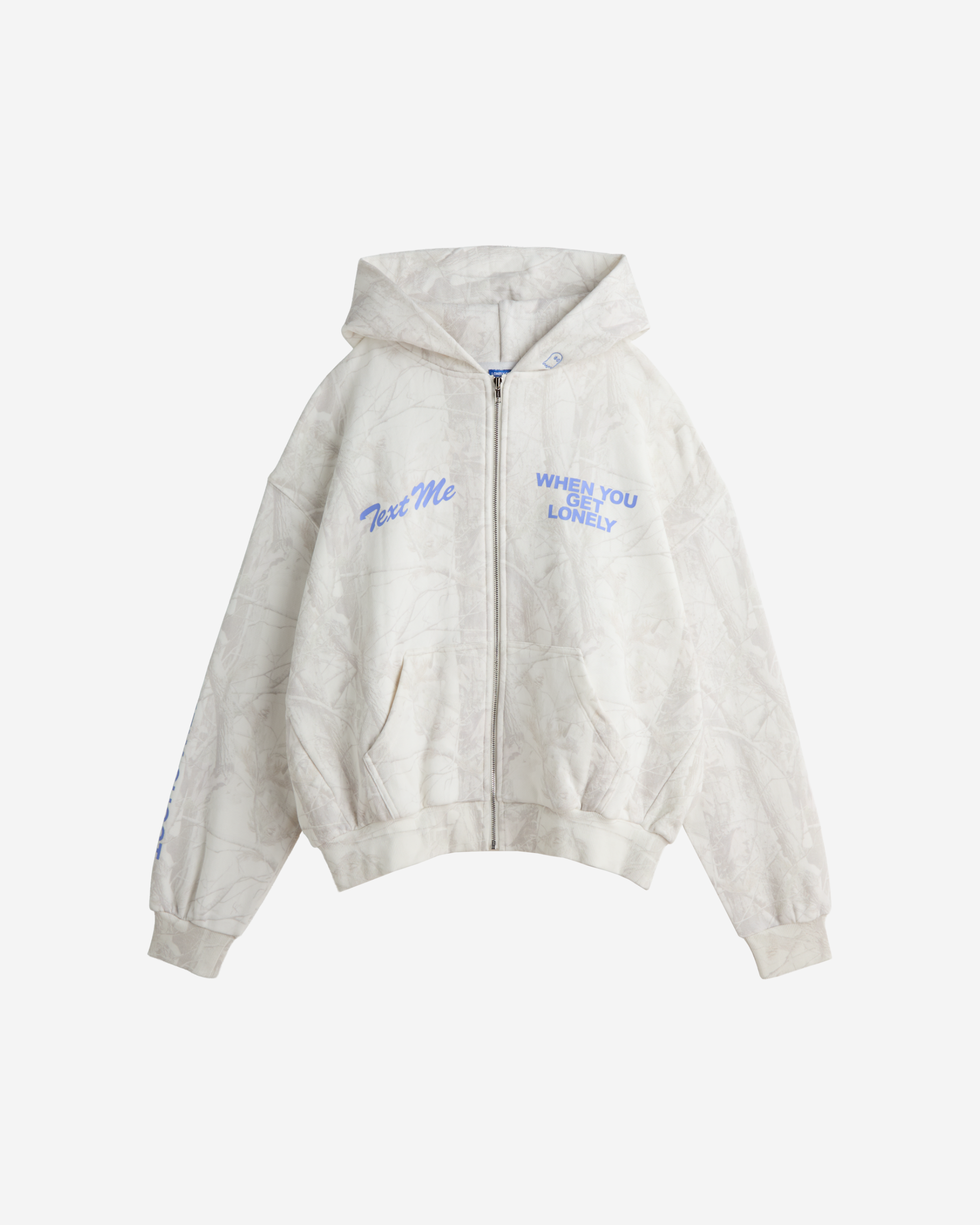 Text Me When You Get Lonely Zip Hoodie