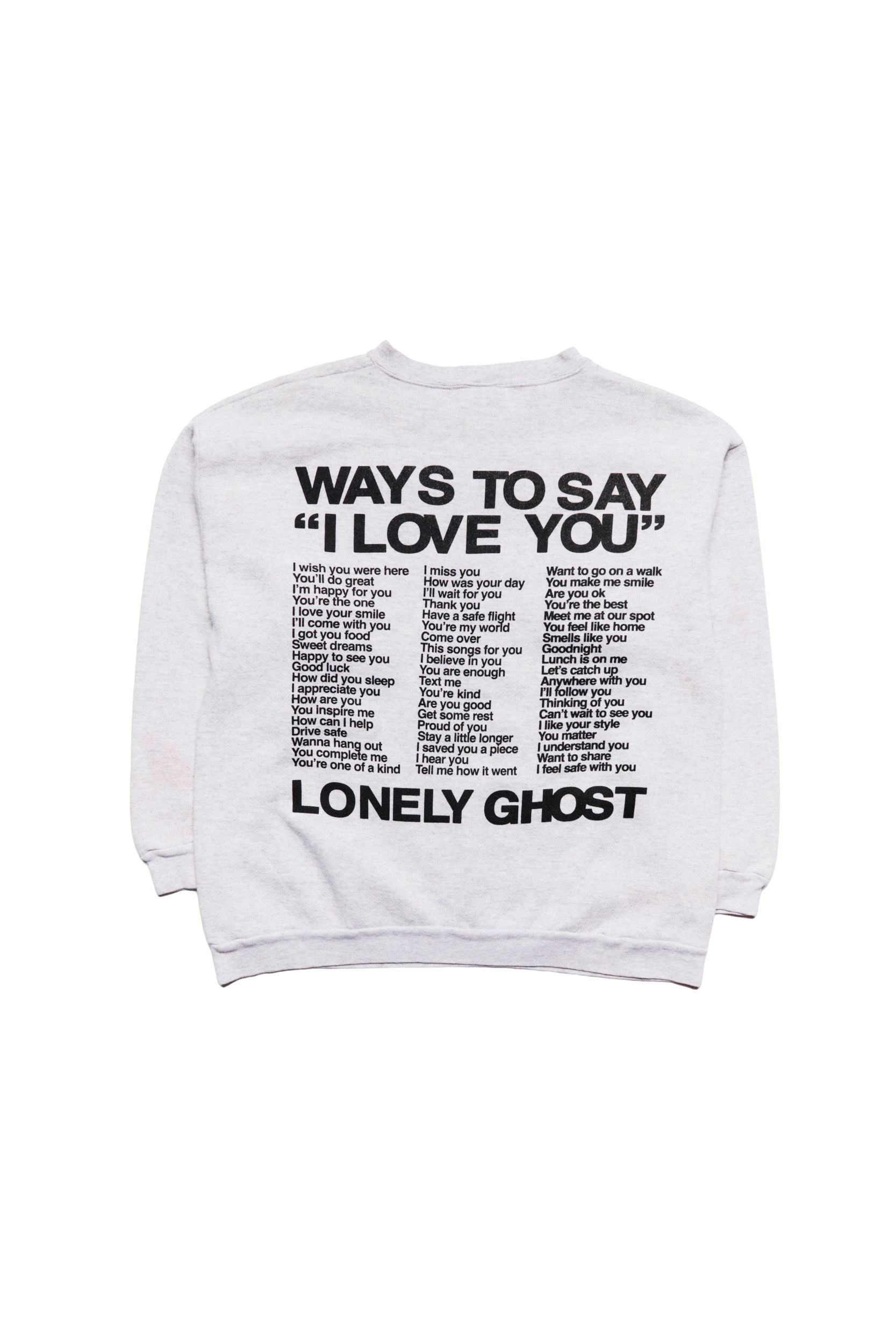 Ways To Say ILY Charlotte Hornets Basketball Crewneck