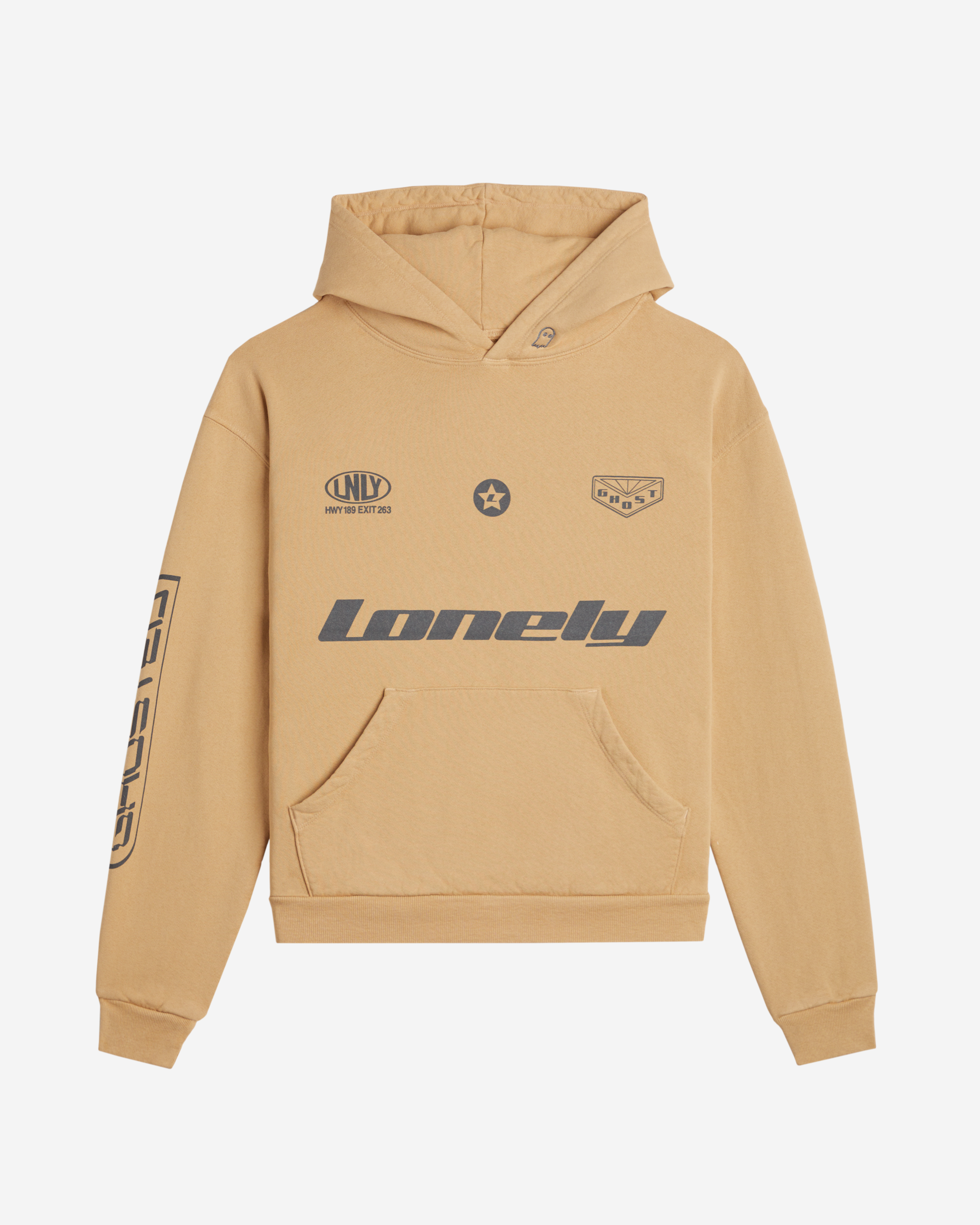 Lonely Road Race Emblems Heavyweight Hoodie