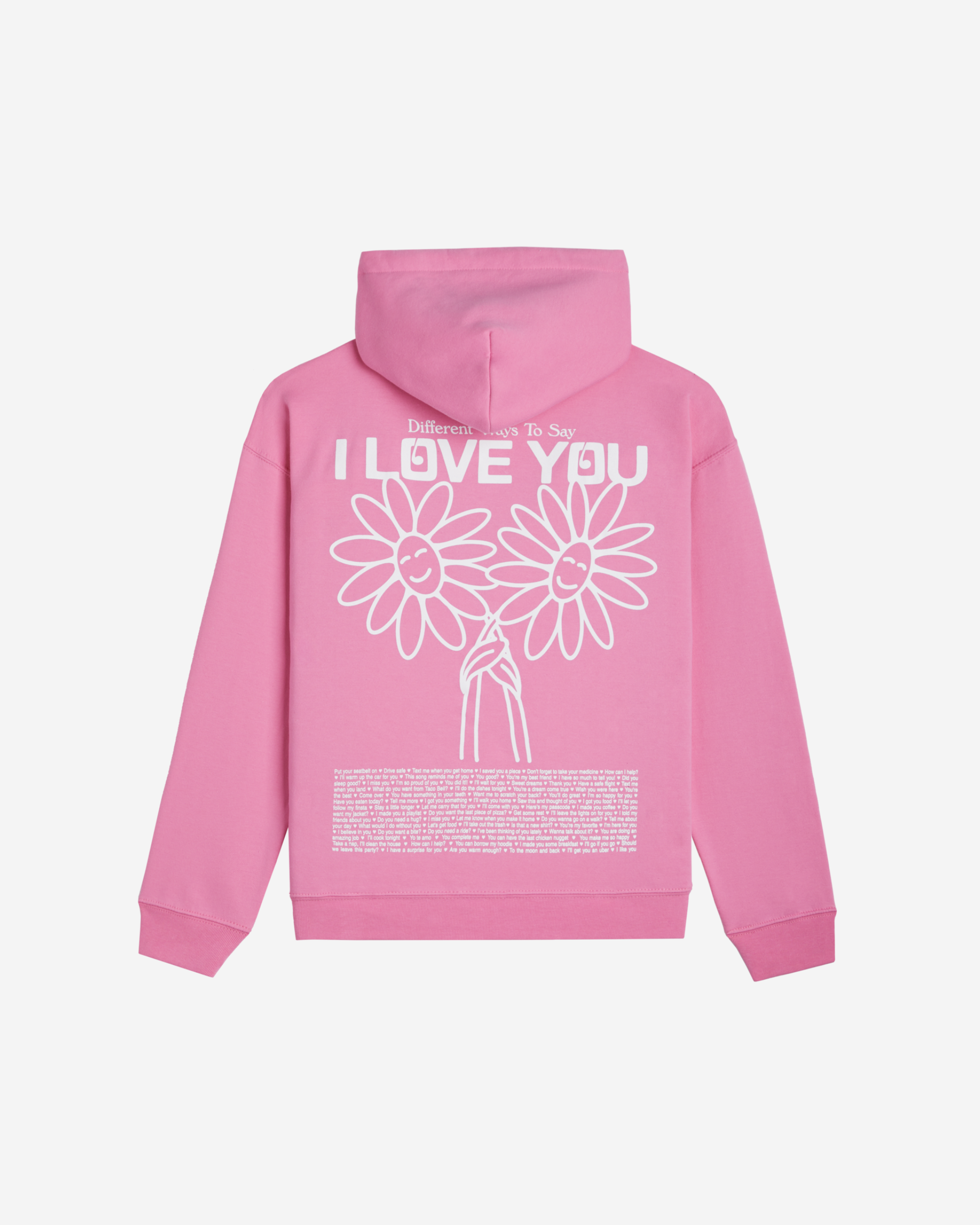 I think i sales love you rose hoodie
