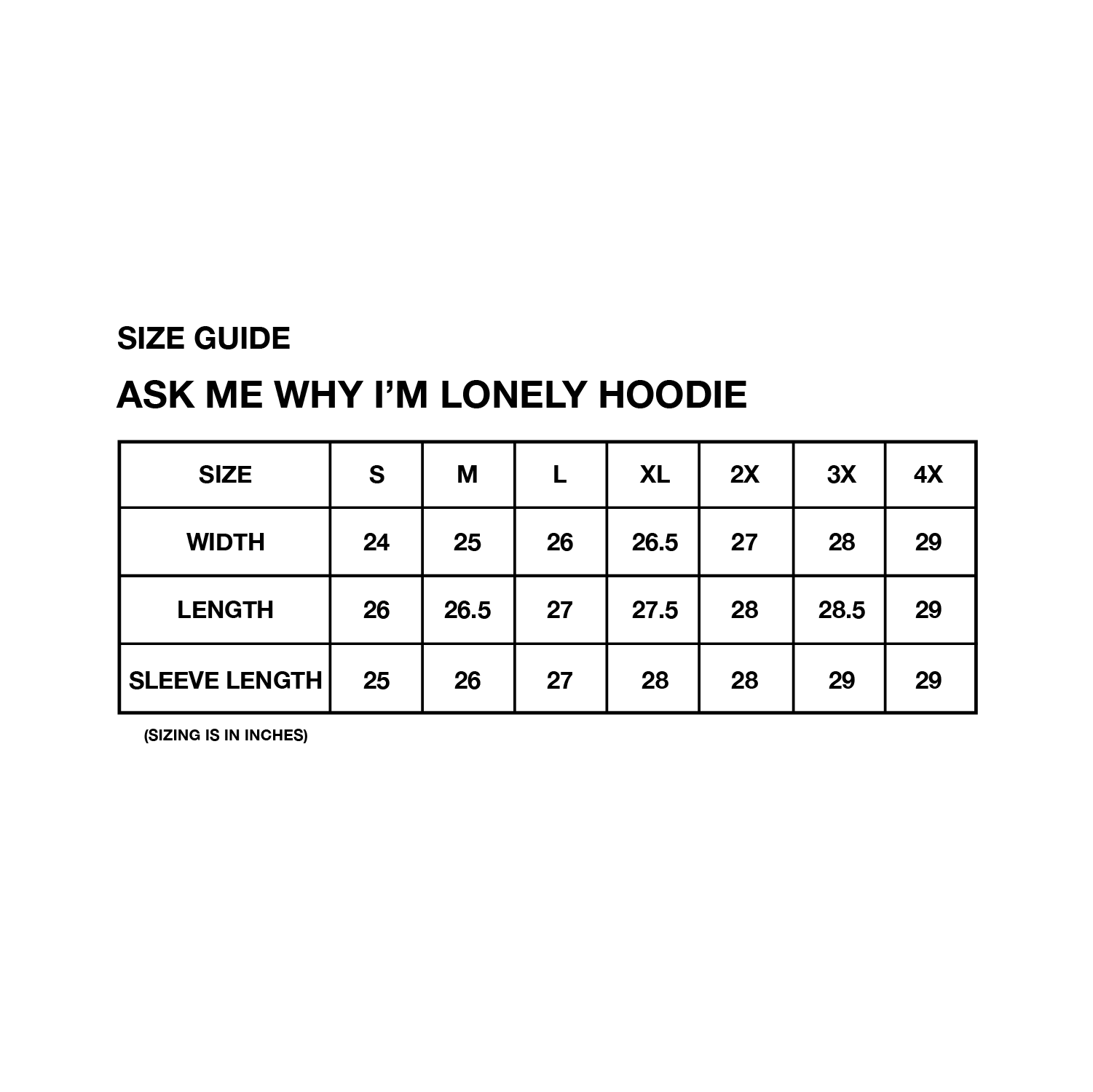 Ask Me Why I'm Lonely Heavyweight Hoodie