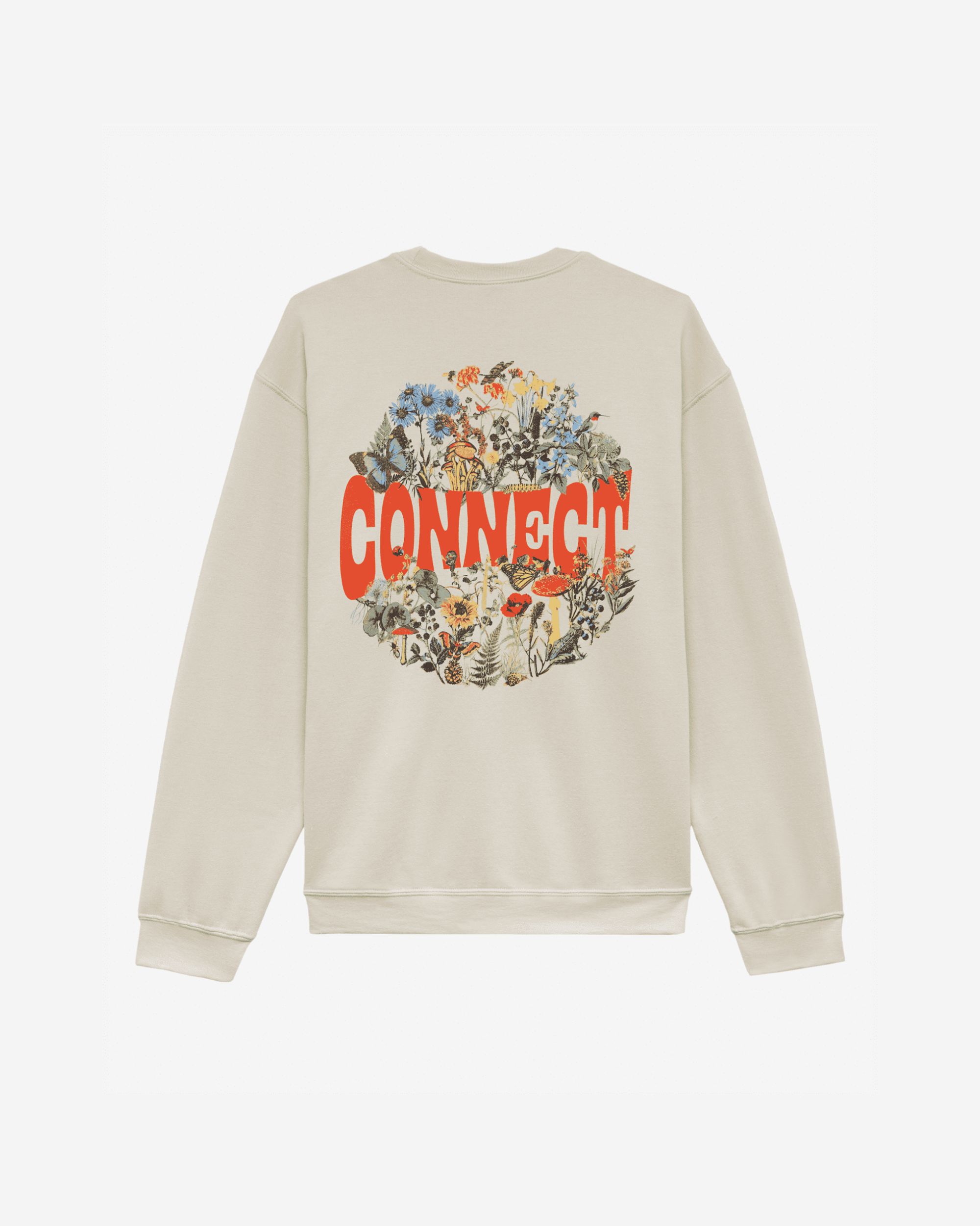 Connect Flowers Crewneck Sweater