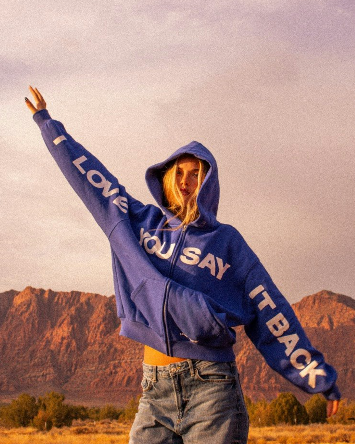 I Love You Say it Back Zip Hoodie