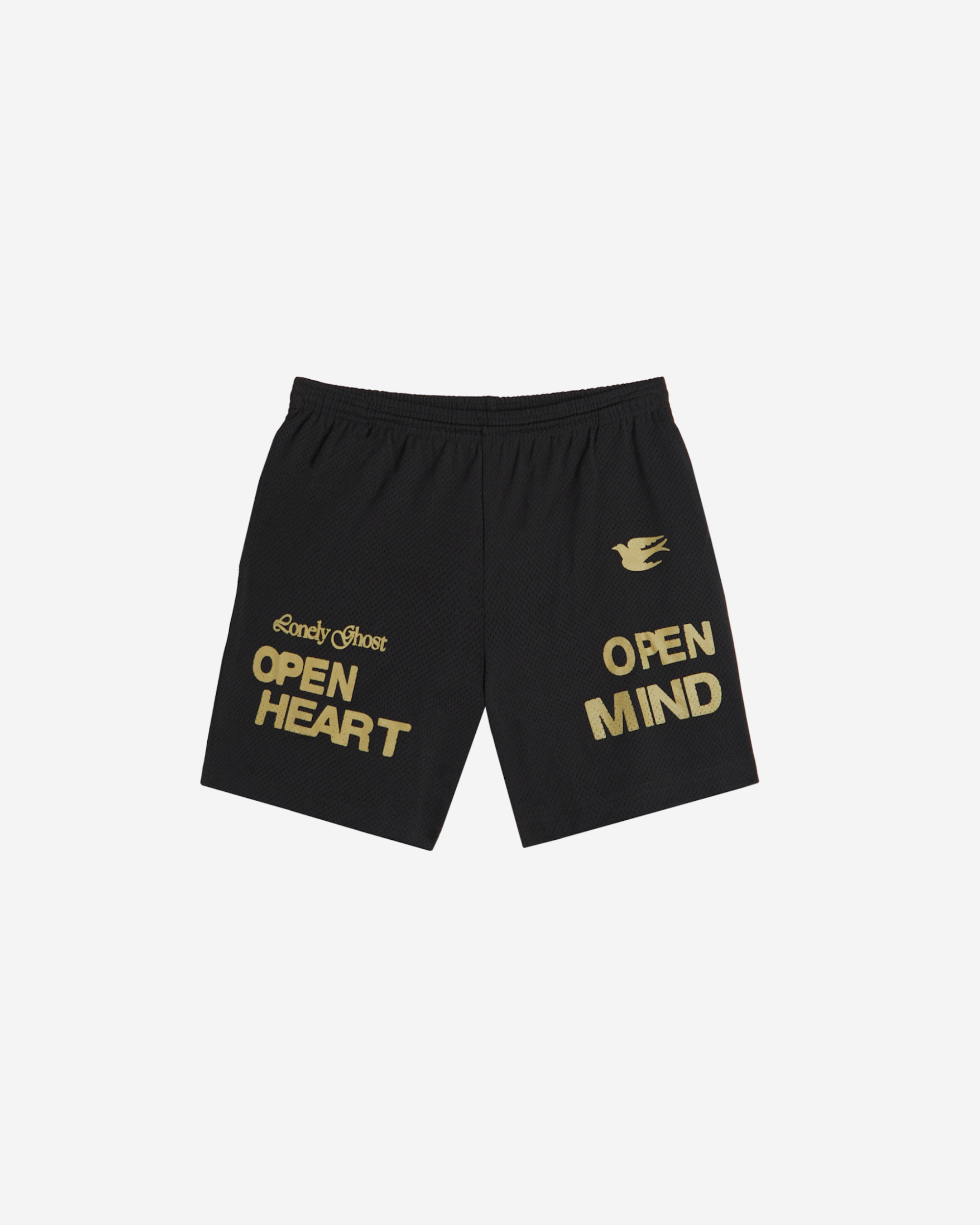 Open Heart Open Mind Mesh Shorts