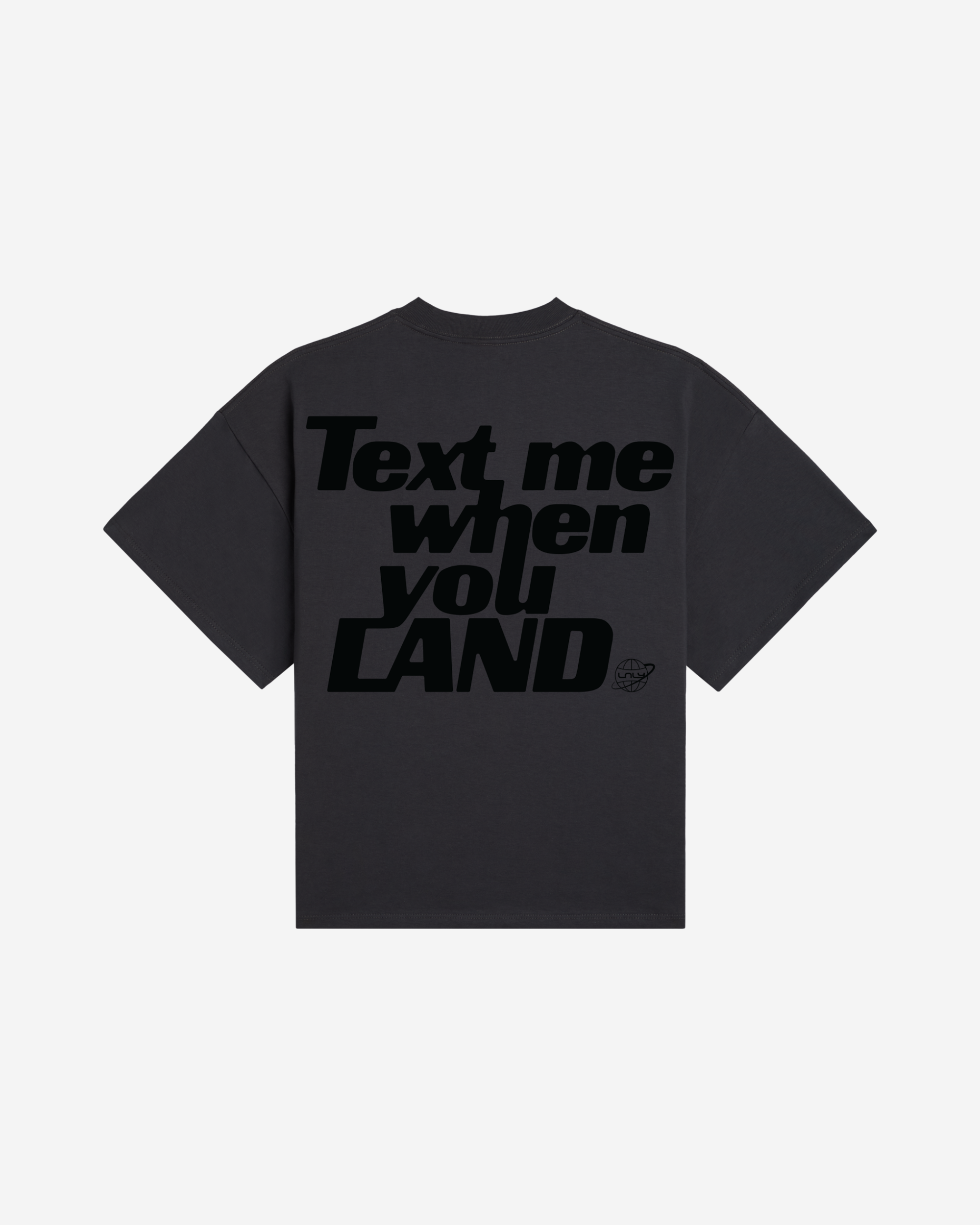 Text Me When You Land Boxy Tee