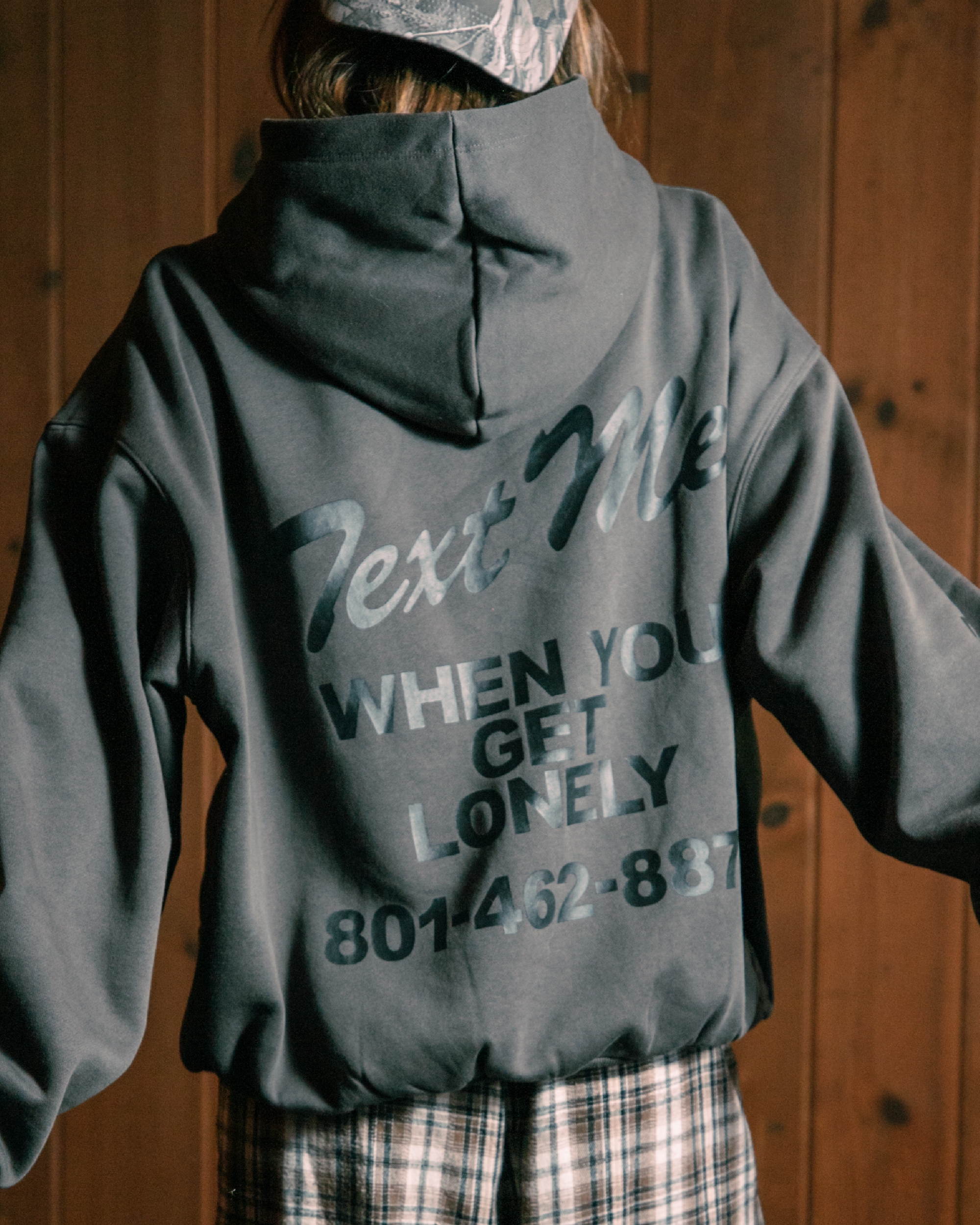 Text Me When You Get Lonely Zip Hoodie