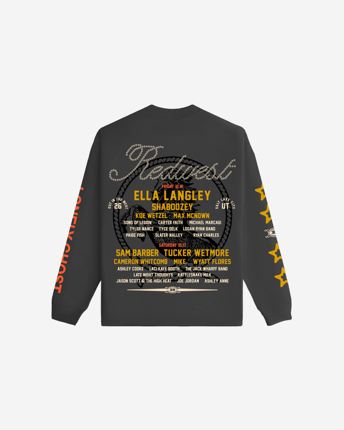 RedWest 2026 Lineup Longsleeve Tee