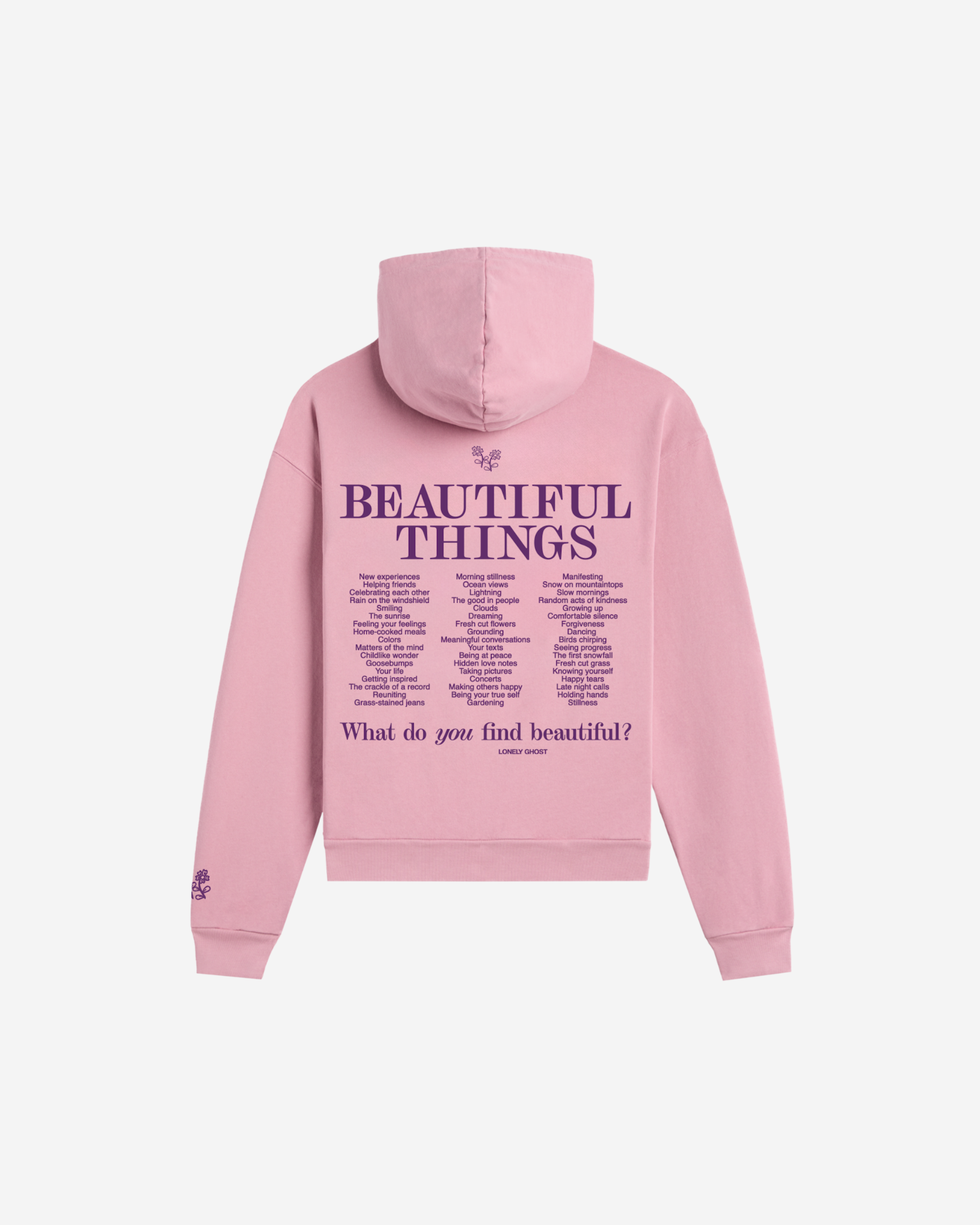 Lonely ghost pink hoodie hotsell