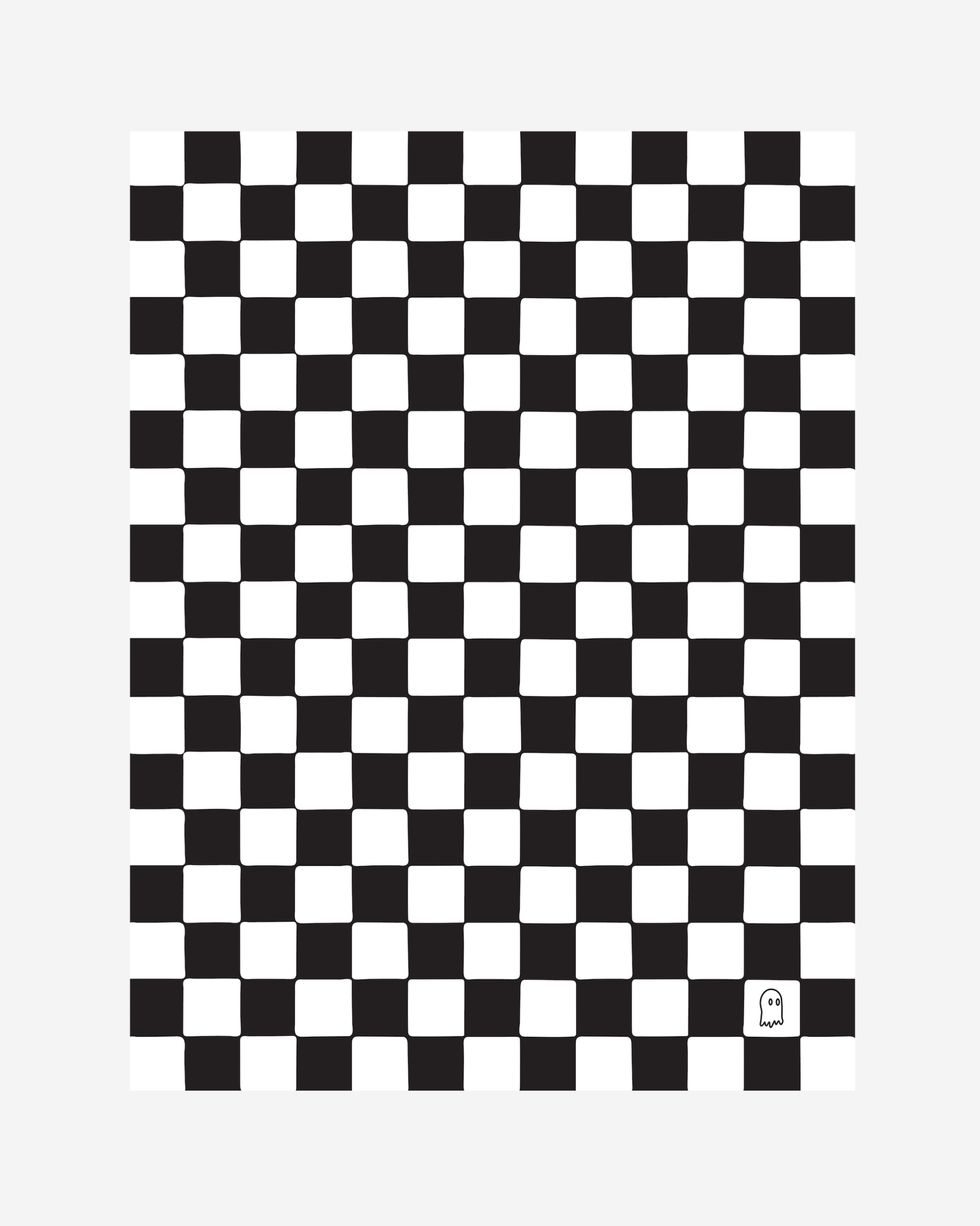 Black Checkered Poster