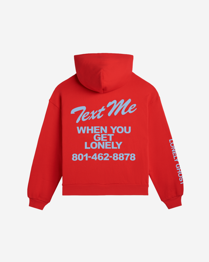 Text Me When You Get Lonely Zip Hoodie