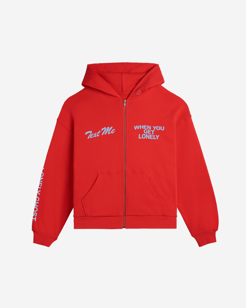 Text Me When You Get Lonely Zip Hoodie