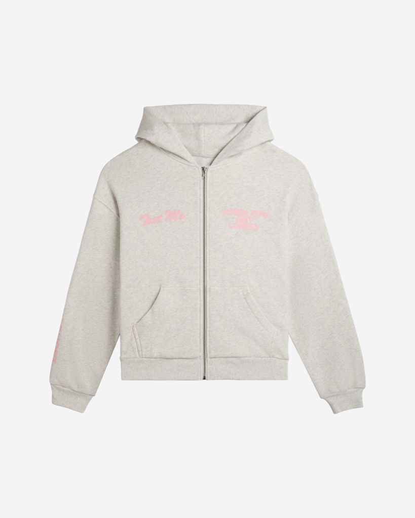 Text Me When You Get Lonely Zip Hoodie