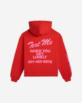 Text Me When You Get Lonely Zip Hoodie