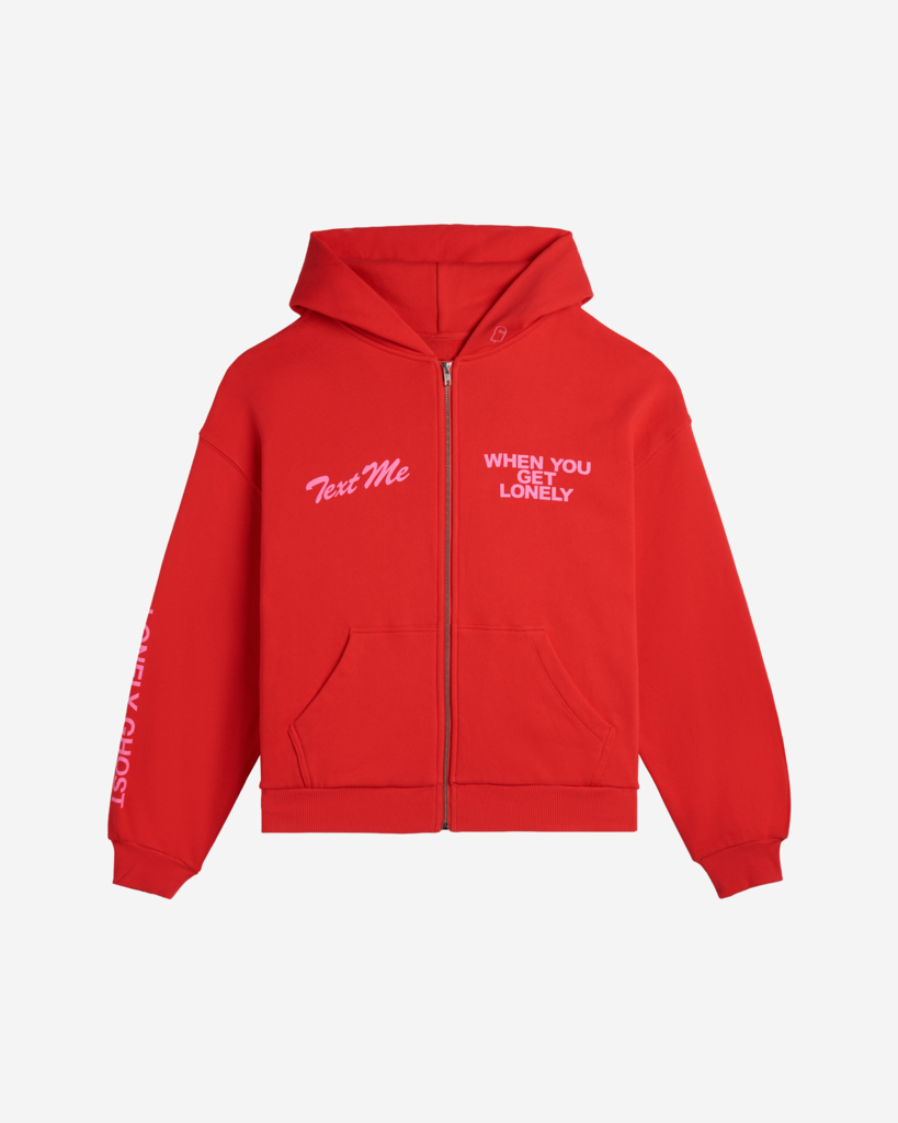 Text Me When You Get Lonely Zip Hoodie