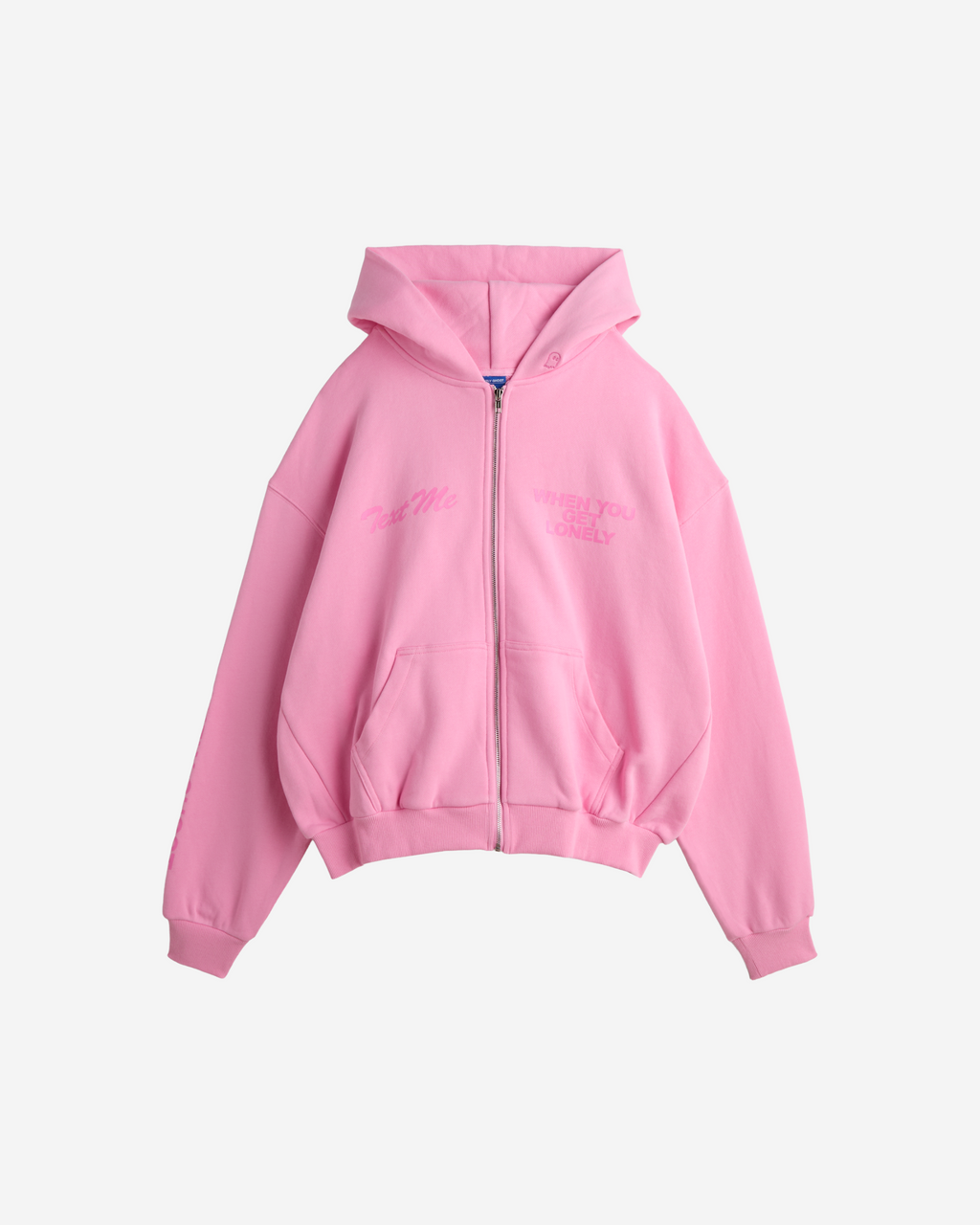 専用 punkandyo zip hoodie pink Text Me When You Get Lonely Zip Hoodie