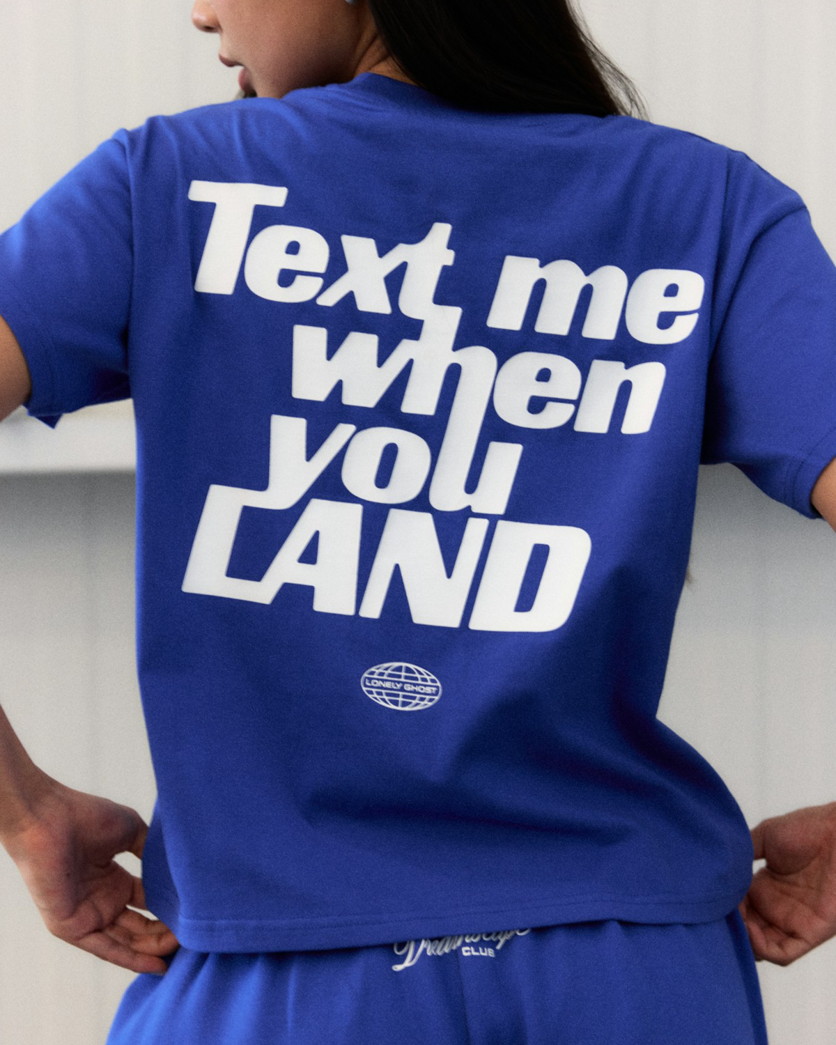Text Me When You Land Boyfriend Baby Tee
