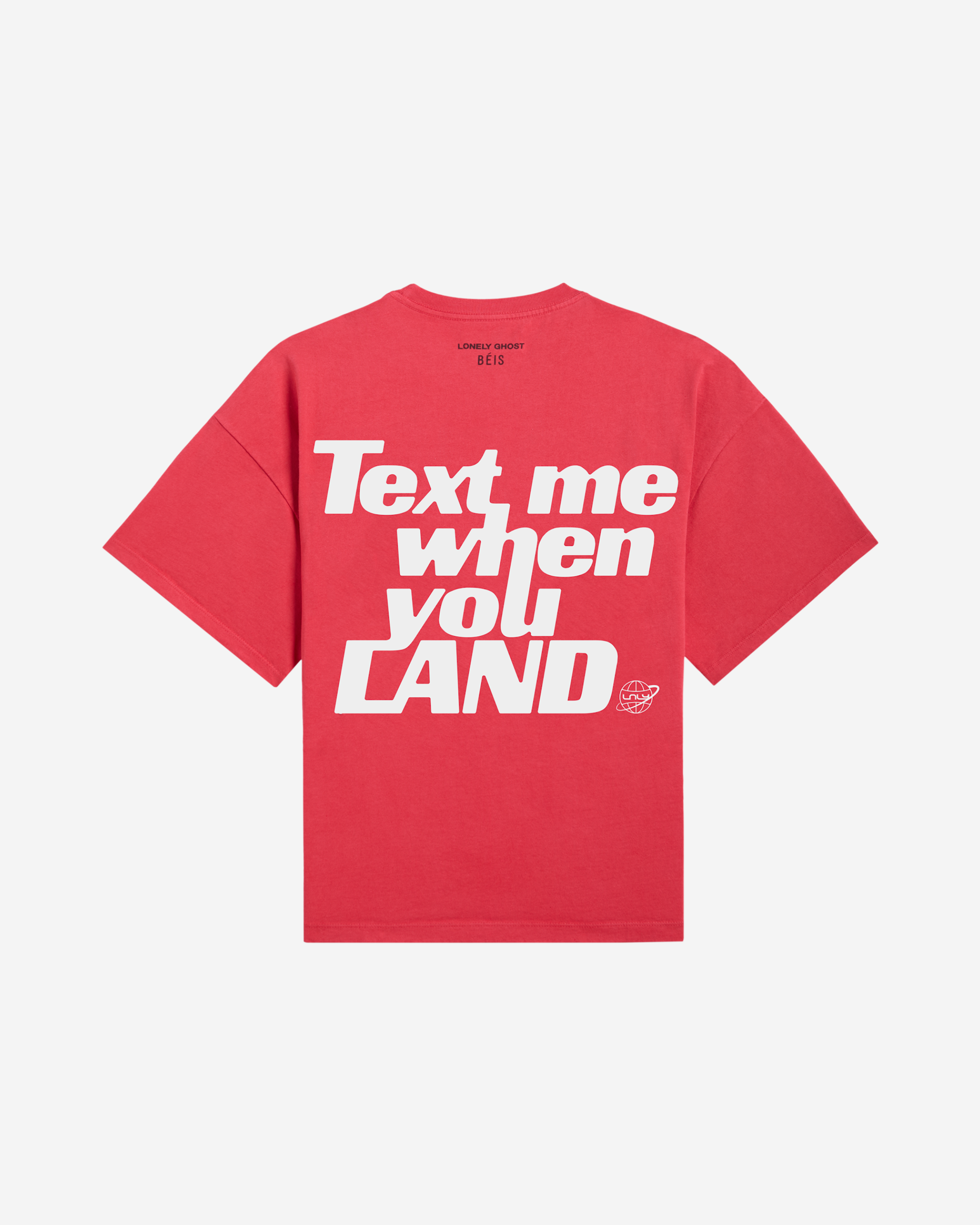 LG x BÉIS Text Me When You Land Boxy Tee