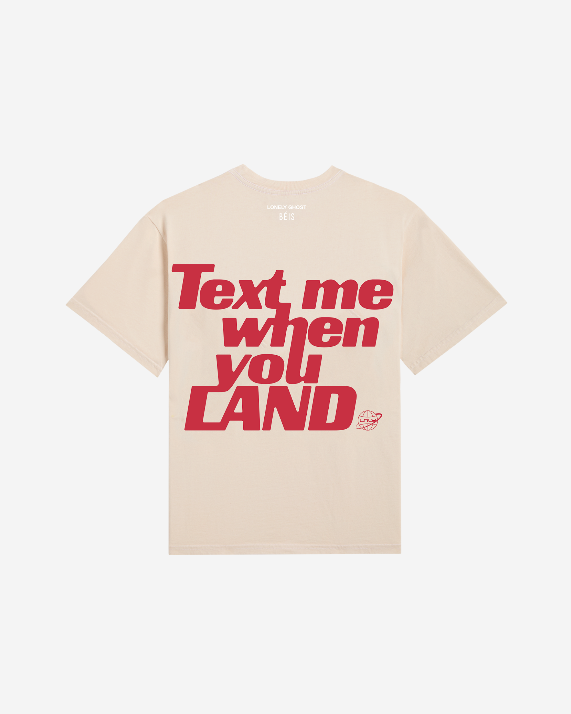 LG x BÉIS Text Me When You Land Essential Tee - Friends & Family