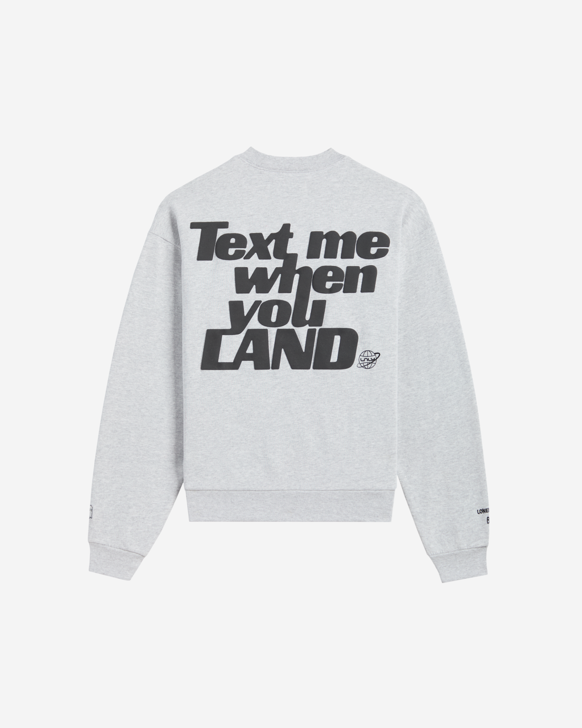 LG x BÉIS Text Me When You Land Heavyweight Crewneck Sweater