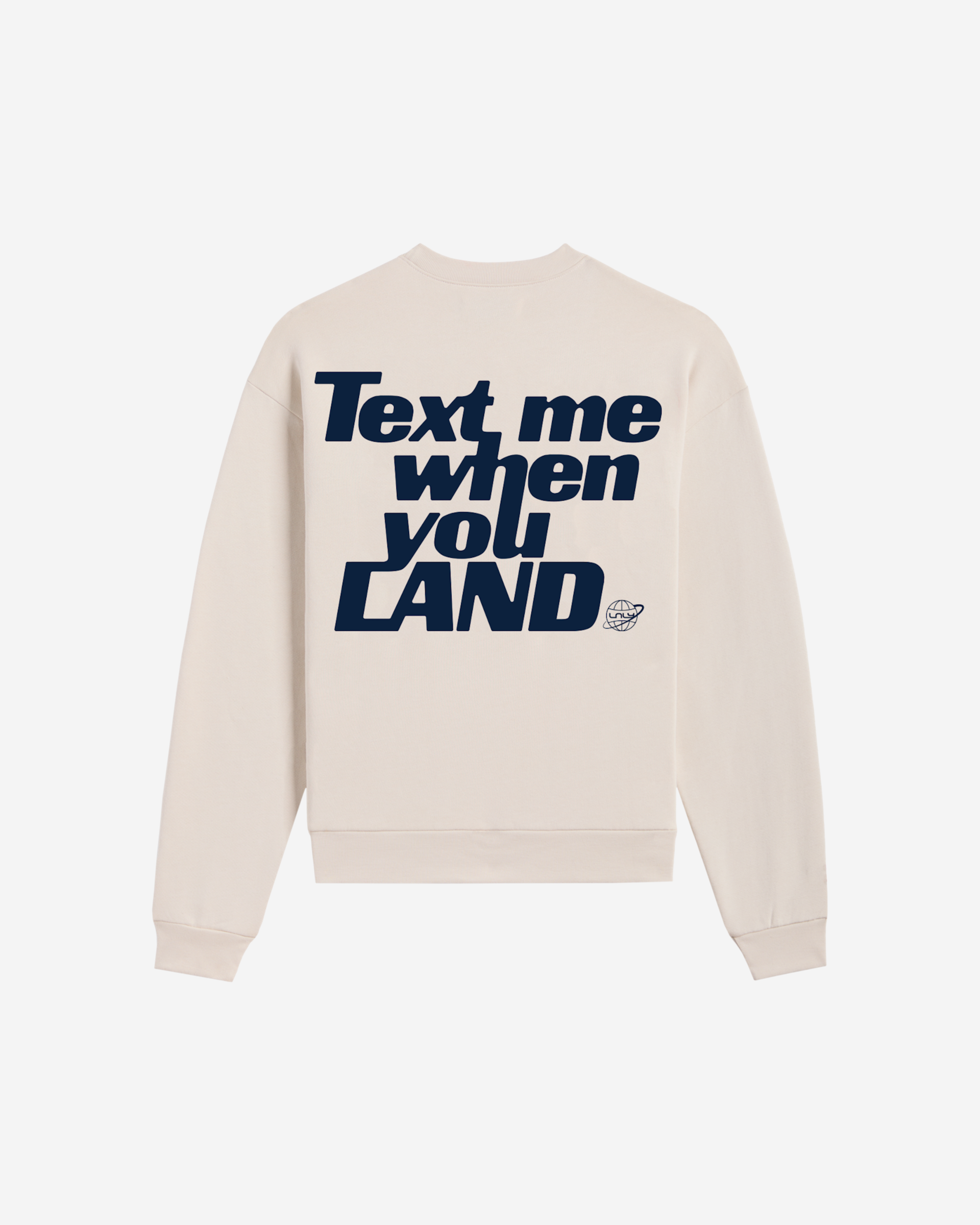 Text Me When You Land Heavyweight Crewneck