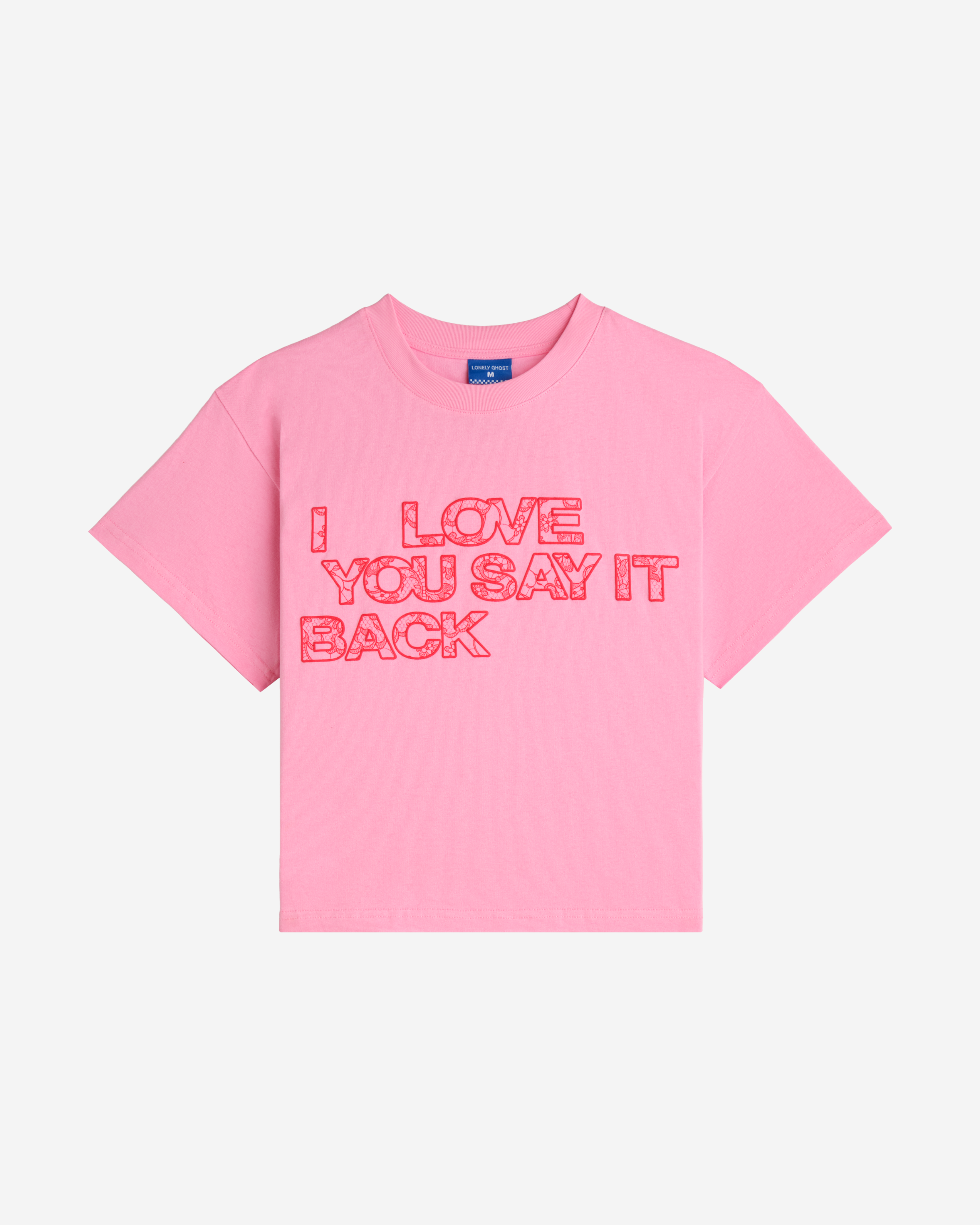 Ways to Say ILY Lace Boyfriend Baby Tee