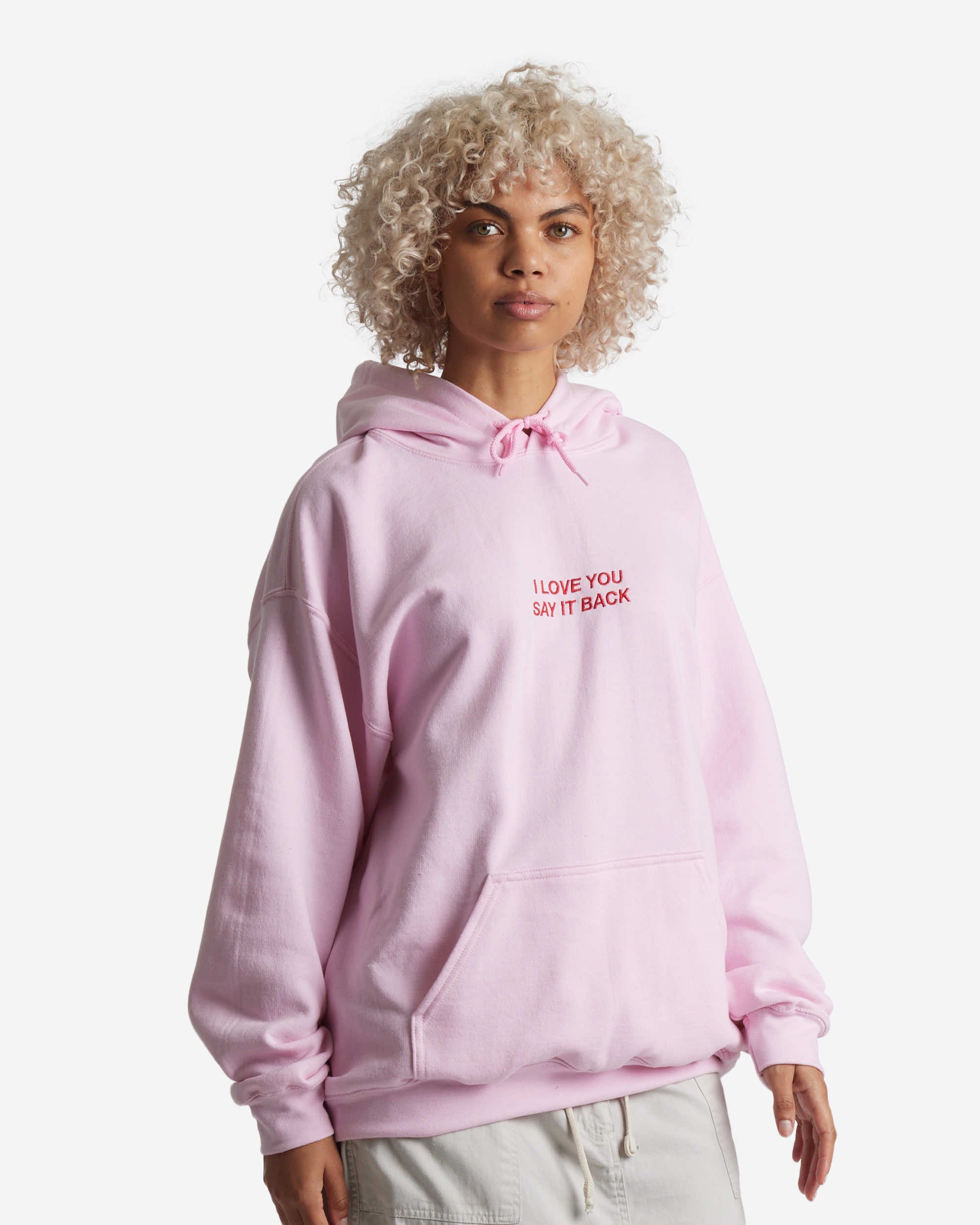 I Love You Say It Back™ Embroidered Hoodie