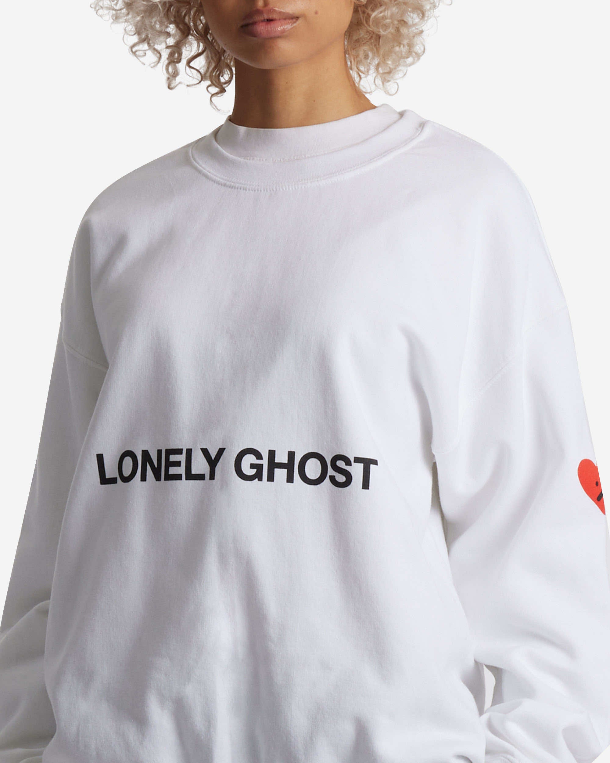 Where to buy online white crew neck sweatshirt