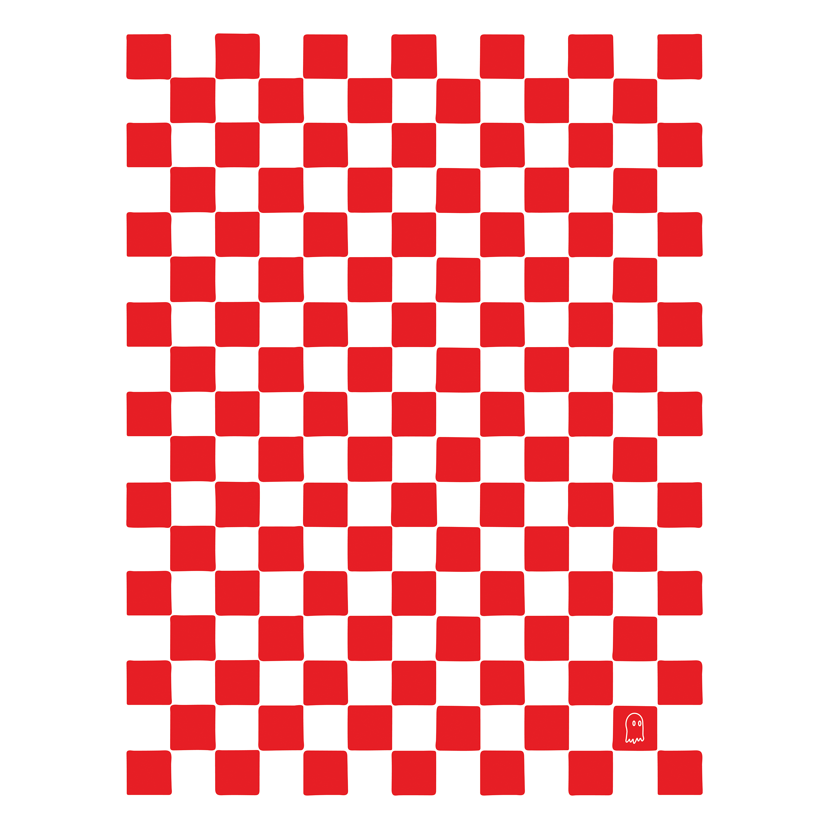 Red Checkered Poster